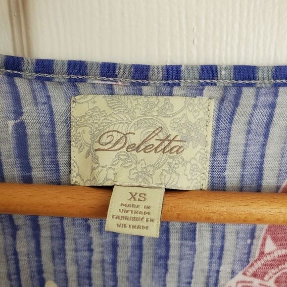 Anthropologie Mixed Pattern Top Size XS - Picture 11 of 12